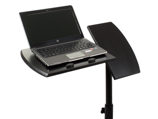 Nešiojamojo kompiuterio stalas ant ratukų reguliuojamas stalas