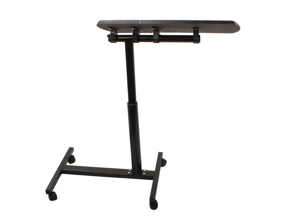 Nešiojamojo kompiuterio stalas ant ratukų reguliuojamas stalas