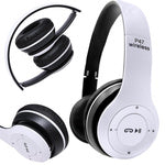 Belaidės ausinės p47 bluetooth mikrofonas mp3
