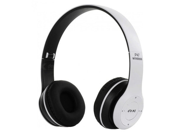 Belaidės ausinės p47 bluetooth mikrofonas mp3