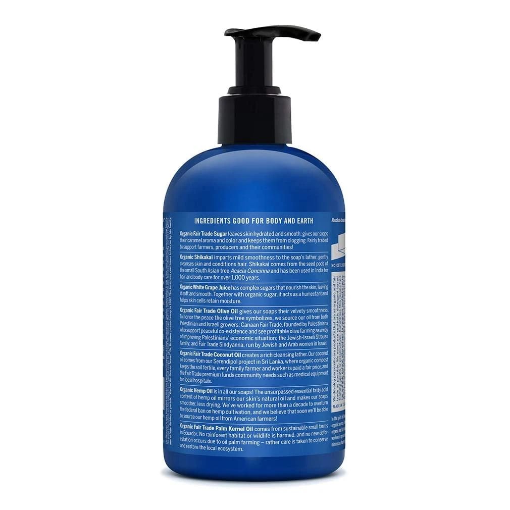 Dr. Bronner's Organic Sugar Peppermint skystas muilas 355 ml