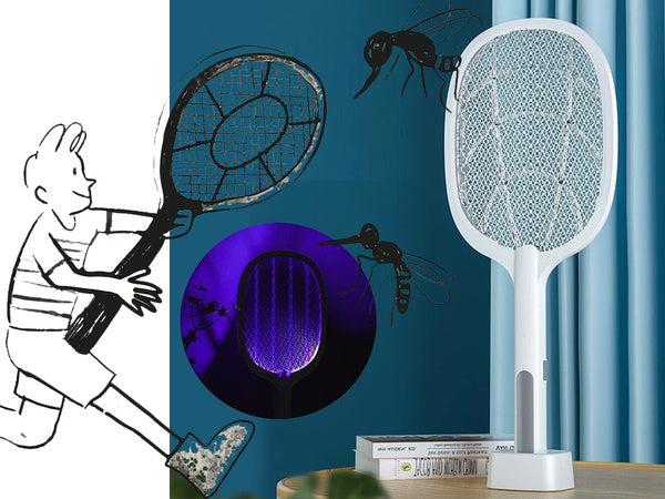 Elektrinė musių plaktuvė vabzdžių maišas uv lempa, Baltas, Szín, Fehér