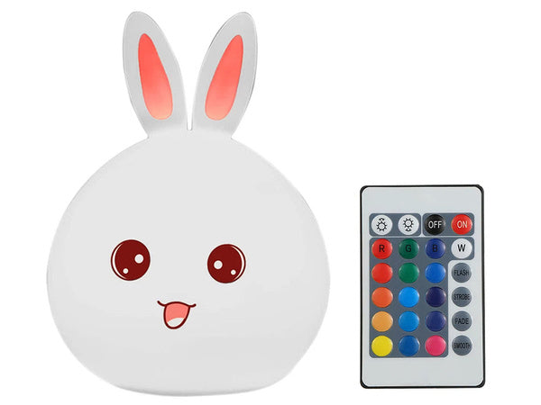 Vadovaujama triušis nuotolinio valdymo rgb usb naktinė šviesa vaikams
