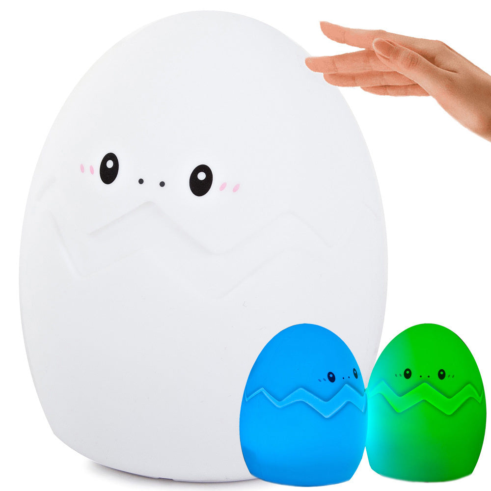 Vadovaujama naktinė šviesa vaikams rgb kiaušinių liesti