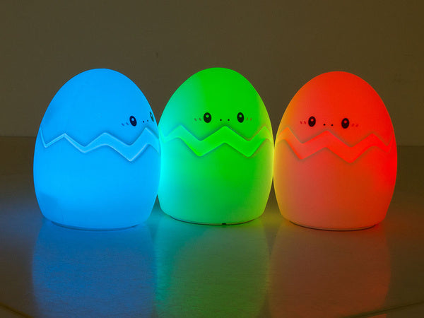 Vaikų naktinė šviesa led kiaušinis rgb nuotolinio valdymo pultas usb