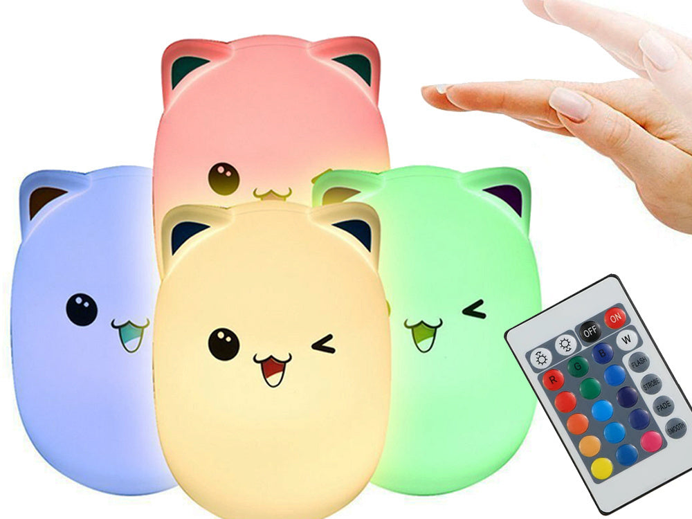 Vadovaujama katė nakties šviesos rgb nuotolinio valdymo pultas