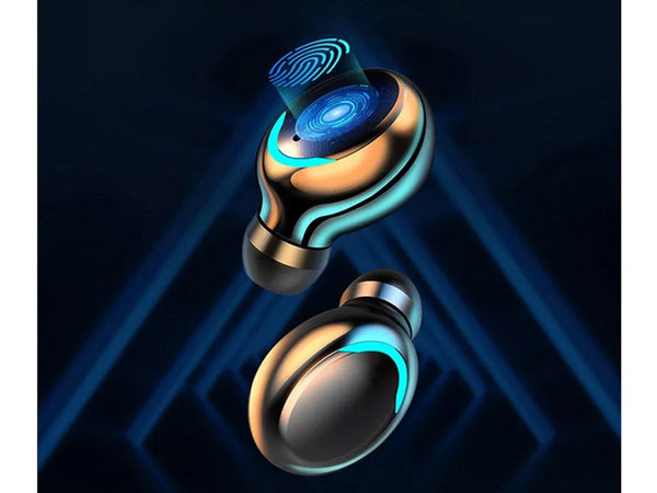 bluetooth belaidės ausinės f9 tws powerbank