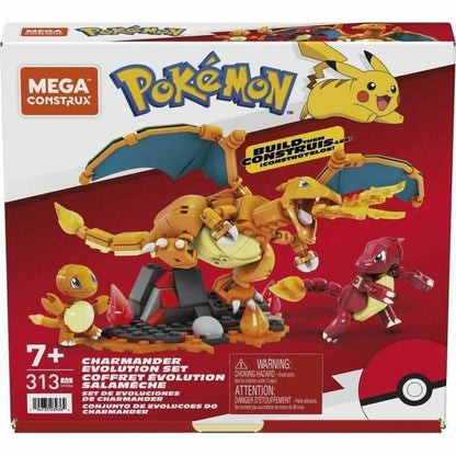 Statybos rinkinys Megablocks Charmander Charmilion Charizard Pokémon 300 Dalys