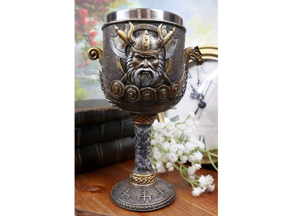 Vikingų puodelis dekoratyvinis puodelis vikingai vikingai