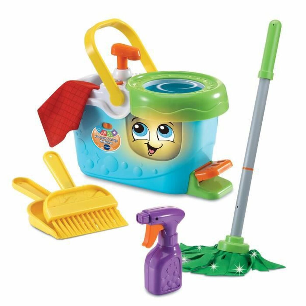 Valymo ir laikymo rinkinys Vtech Little Magi'clean Cleaning Trolley Žaislai