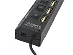 Usb prievadų skirstytuvas 7x usb 2.0
