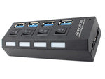 Usb prievadų skirstytuvas 4x usb 3.0