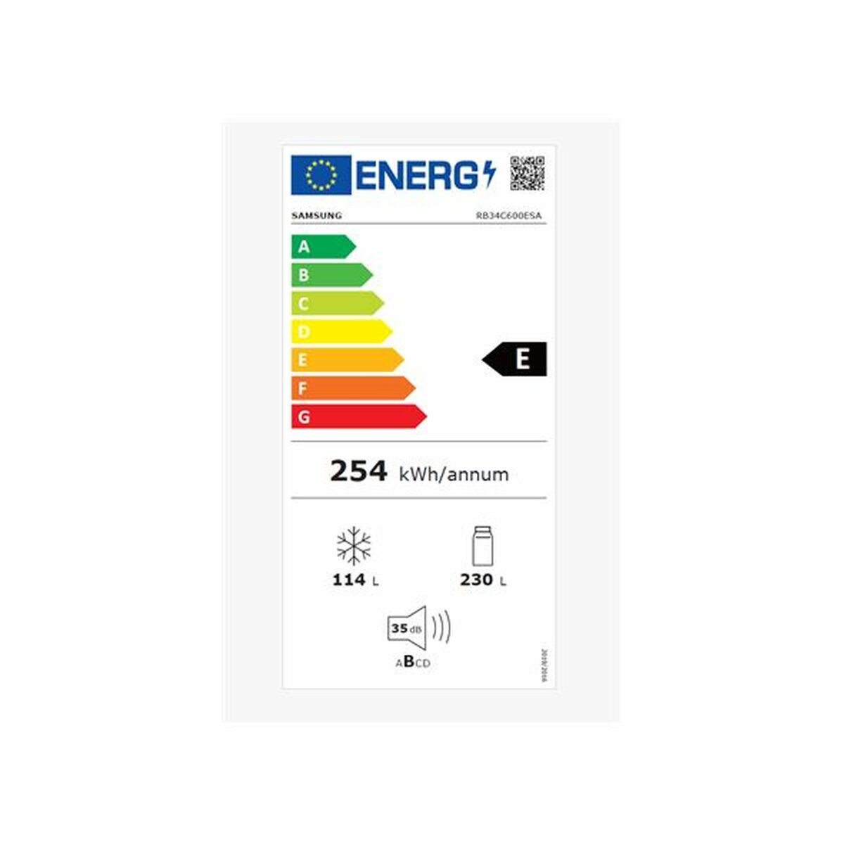 Kombinuotas šaldytuvas Samsung RB34C600ESAEF Plienas