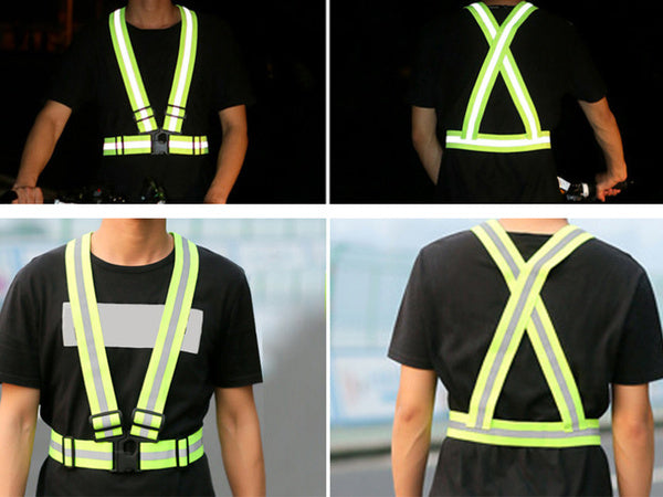 Šviesą atspindinčios liemenės liemenė motociklui, dviračiui, bėgimui