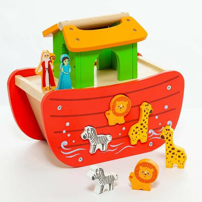 Playset Moltó Noah's ark Medžio 17 Dalys