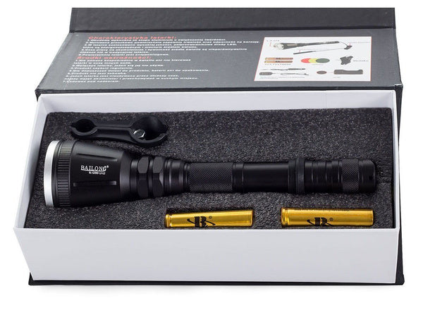 cree xm-l t6 taktinis ginklų žibintuvėlis
