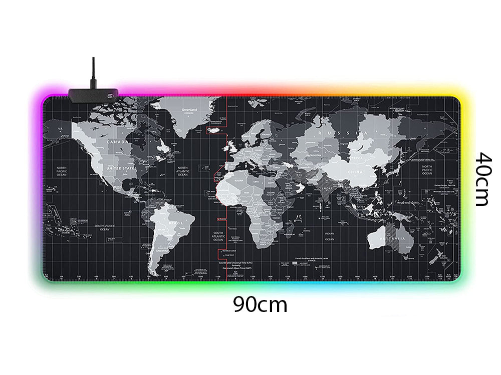 Apšviesta žaidimų pelės padas led xxxl