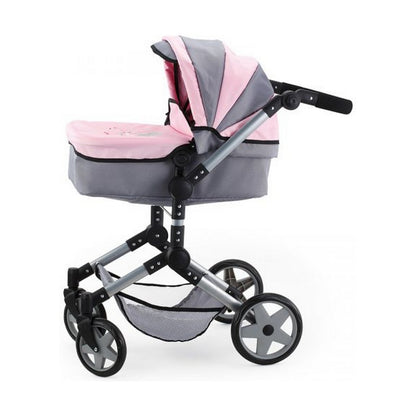 Lėlių vežimėlis Reig Pram Neo Pro Pilka 57 cm