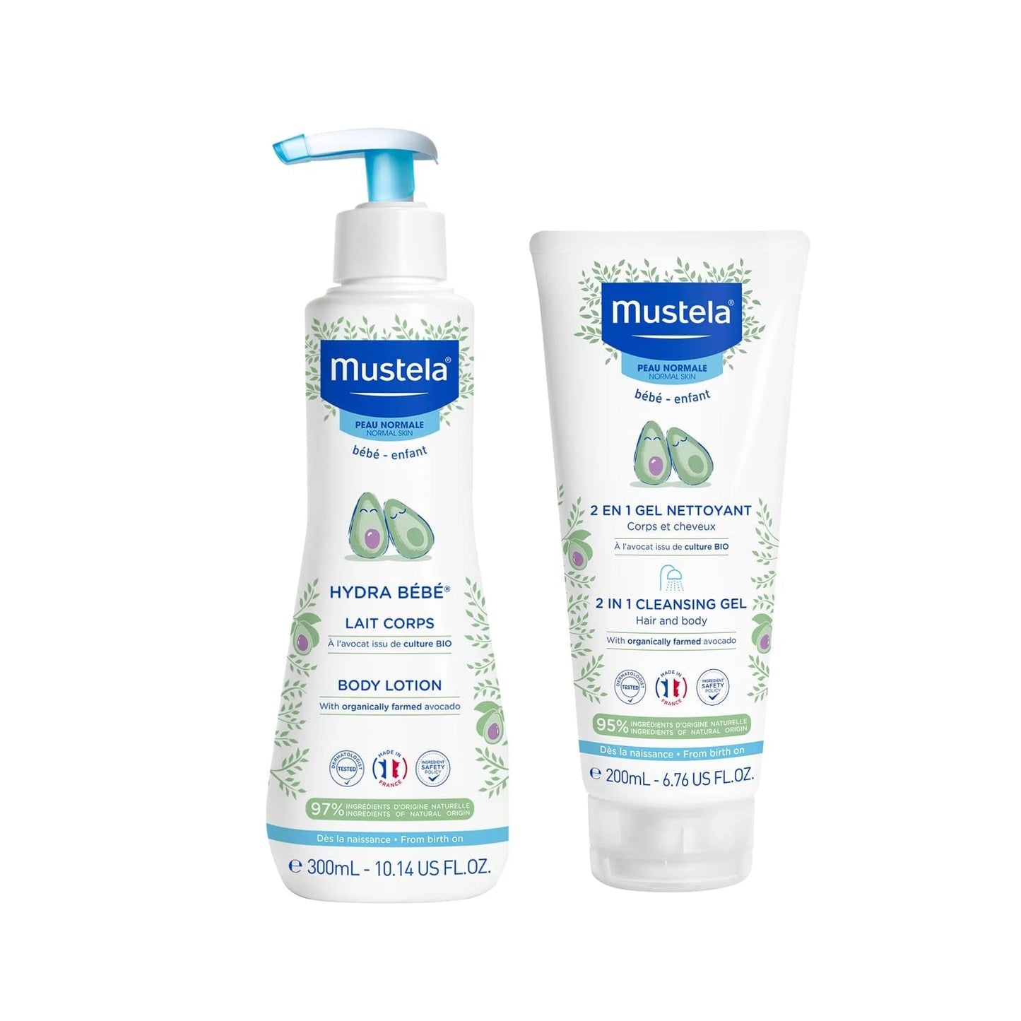 Mustela 2 viename prausimosi gelis 200ml