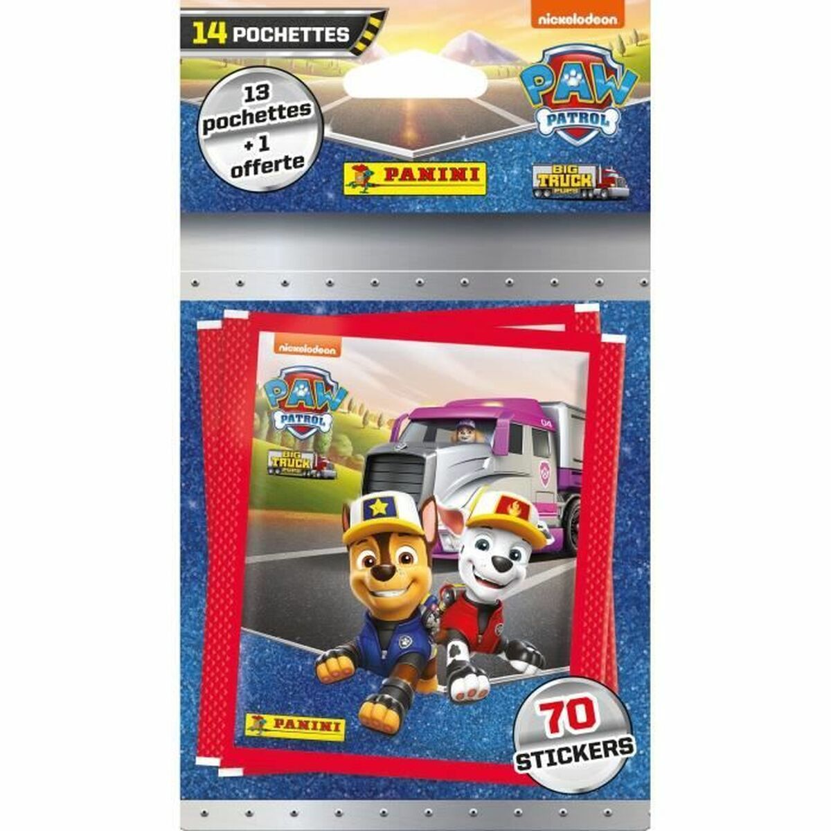 Lipdukų pakuotė Panini Paw Patrol 14 Vokai