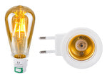 Adapterio lemputės adapterio jungiklis 230v e27