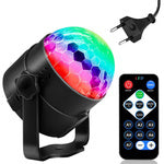 Diskotekų kamuolys vadovaujamas prožektorius rgb projektorius