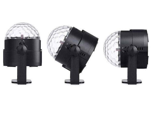 Diskotekų kamuolys vadovaujamas prožektorius rgb projektorius