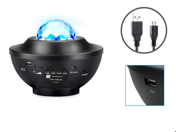 Žvaigždė projektorius led naktinė šviesa rgb + nuotolinio valdymo pultas
