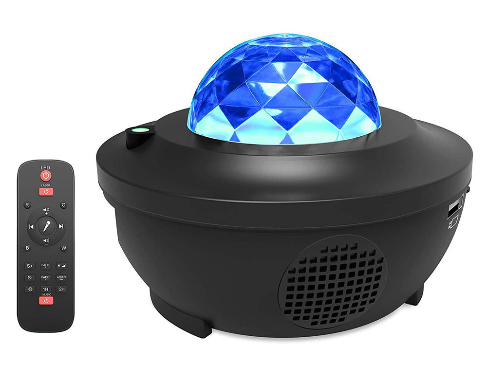 Žvaigždė projektorius led naktinė šviesa rgb + nuotolinio valdymo pultas