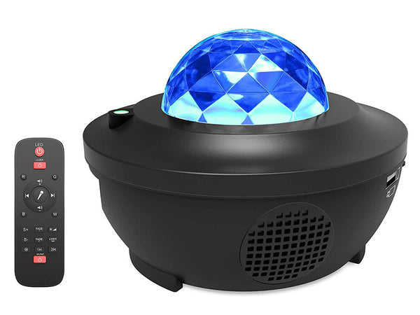 Žvaigždė projektorius led naktinė šviesa rgb + nuotolinio valdymo pultas