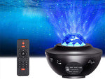 Žvaigždė projektorius led naktinė šviesa rgb + nuotolinio valdymo pultas
