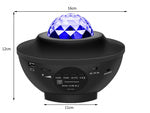 Žvaigždė projektorius led naktinė šviesa rgb + nuotolinio valdymo pultas