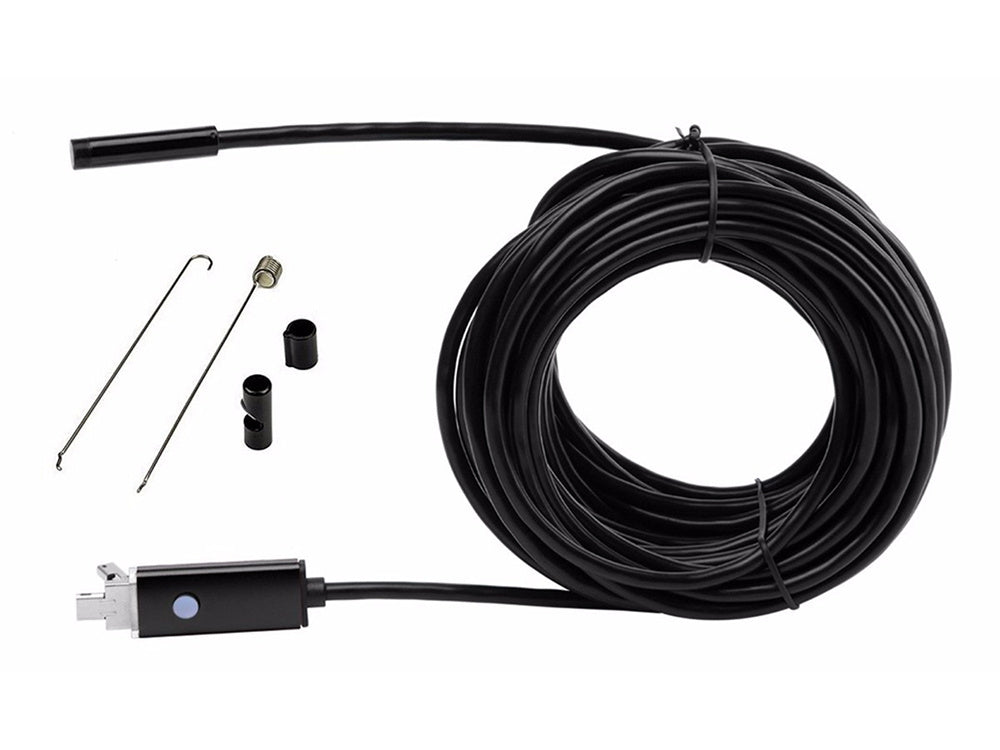 Endoskopų tikrinimo kamera android pc usb 10m vadovaujama
