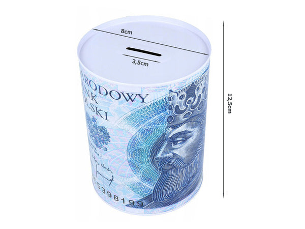 Metalinė pinigų dėžutė banknotams