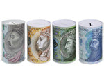 Metalinė pinigų dėžutė banknotams