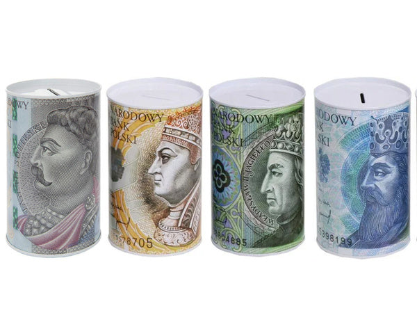Metalinė pinigų dėžutė banknotams