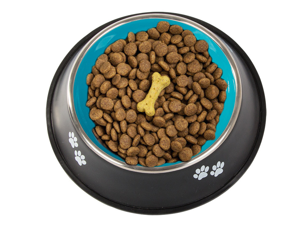 Metal anti-slip dog bowl 400ml