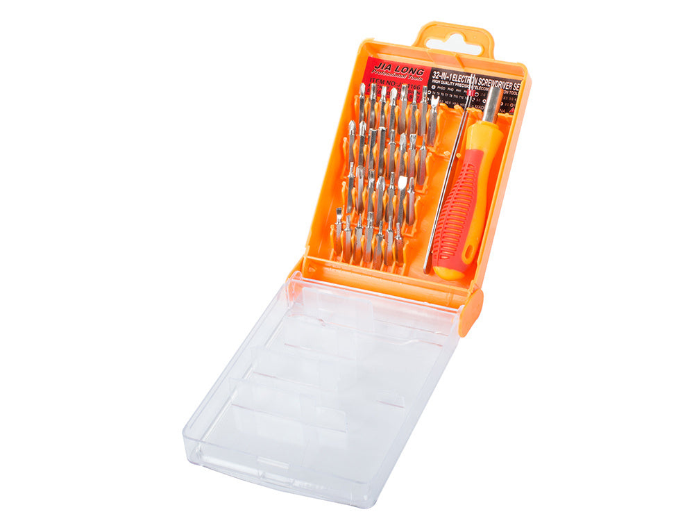 Tiksliųjų atsuktuvų rinkinys 32in1 torx atsuktuvai
