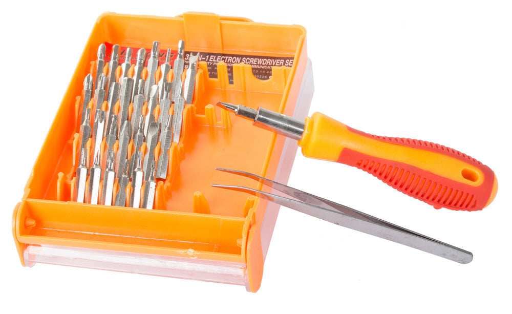 Tiksliųjų atsuktuvų rinkinys 32in1 torx atsuktuvai