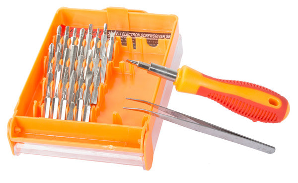 Tiksliųjų atsuktuvų rinkinys 32in1 torx atsuktuvai
