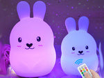 Vaikų naktinė šviesa buvo triušis liesti rgb nuotolinio valdymo pultas