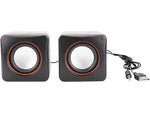Kompiuterio garsiakalbiai pc 2.0 lizdas maitinimas usb