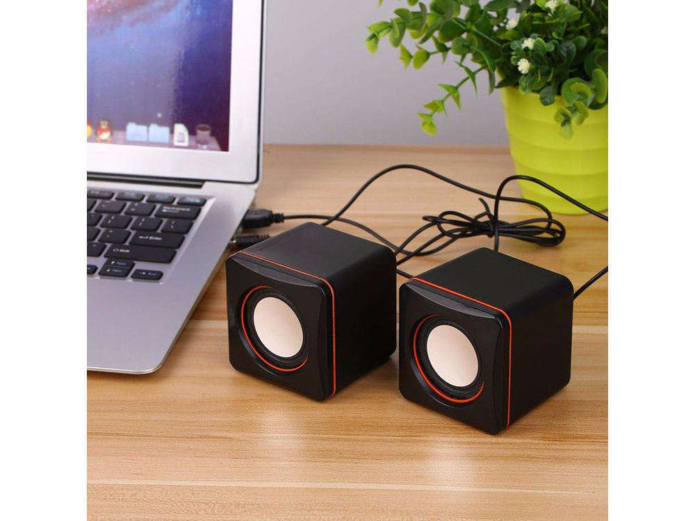 Kompiuterio garsiakalbiai pc 2.0 lizdas maitinimas usb