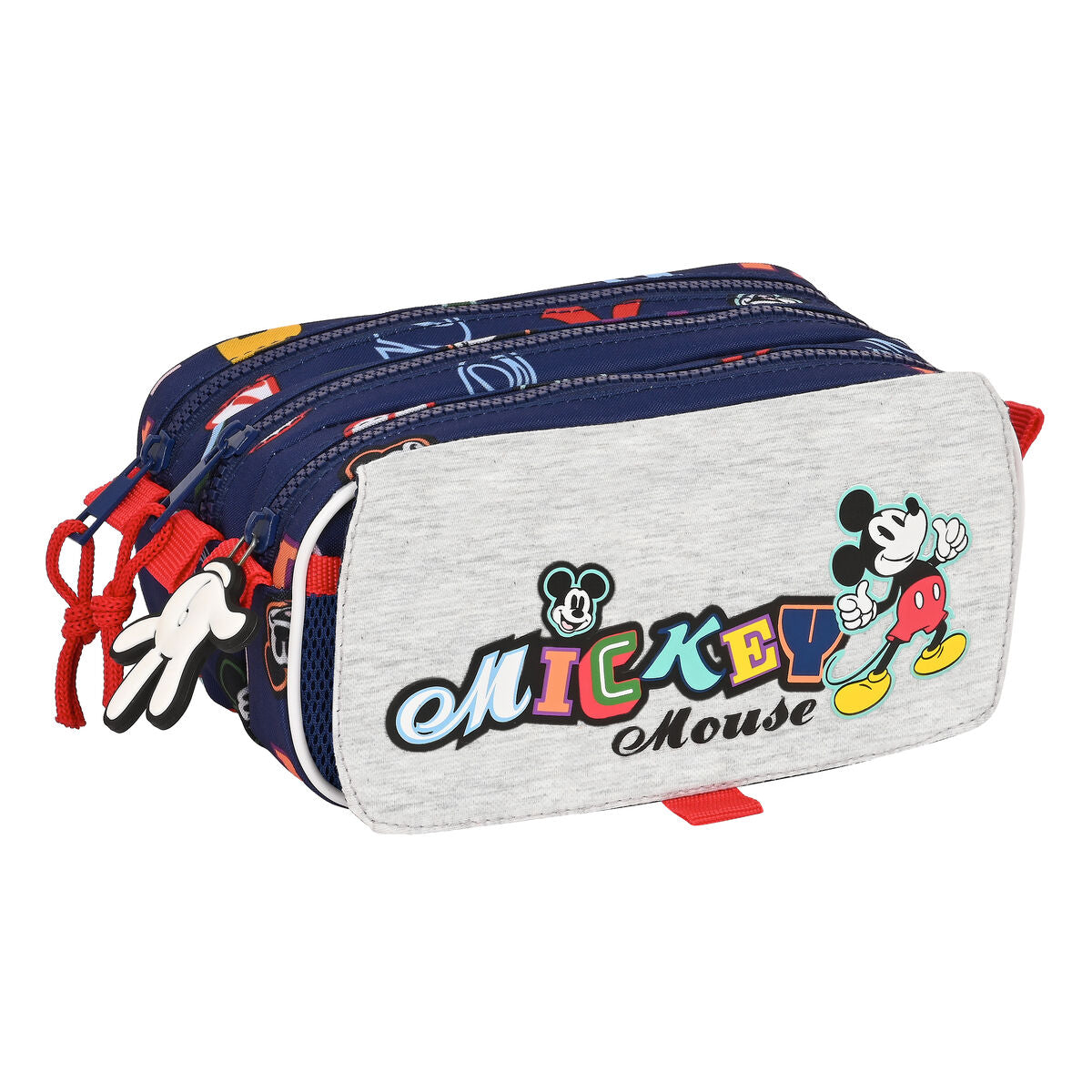 Trigubas penalas Mickey Mouse Clubhouse Only one Tamsiai mėlyna 21,5 x 10 x 8 cm