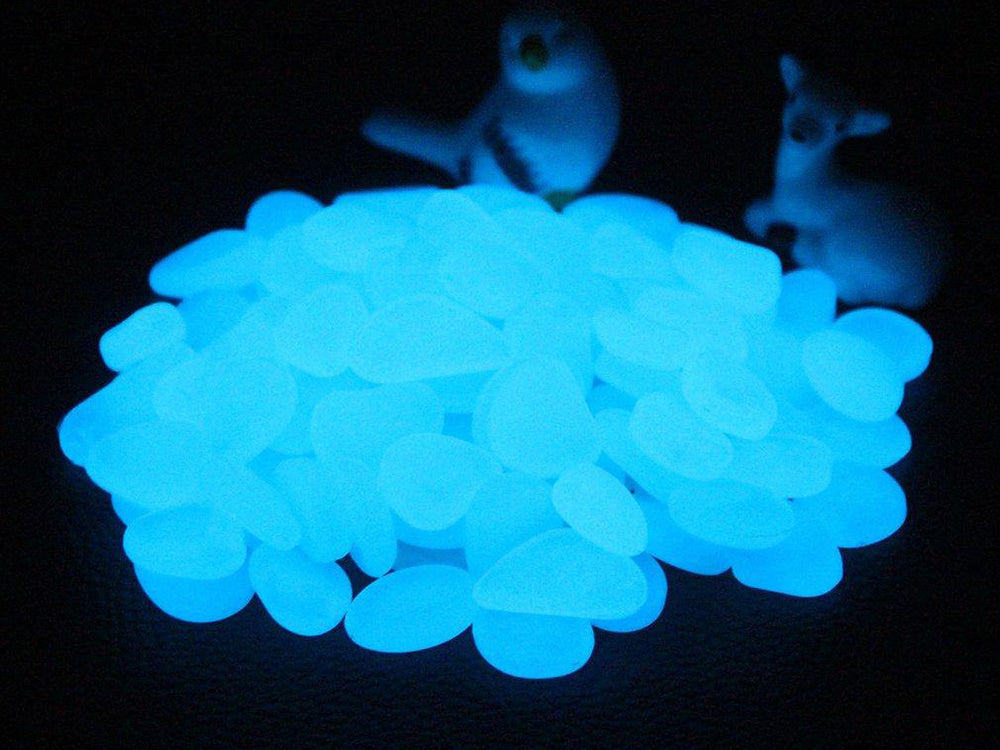 Fluorescentiniai šviesos akmenys 100 vnt.