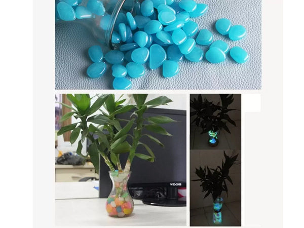 Fluorescentiniai šviesos akmenys 100 vnt.