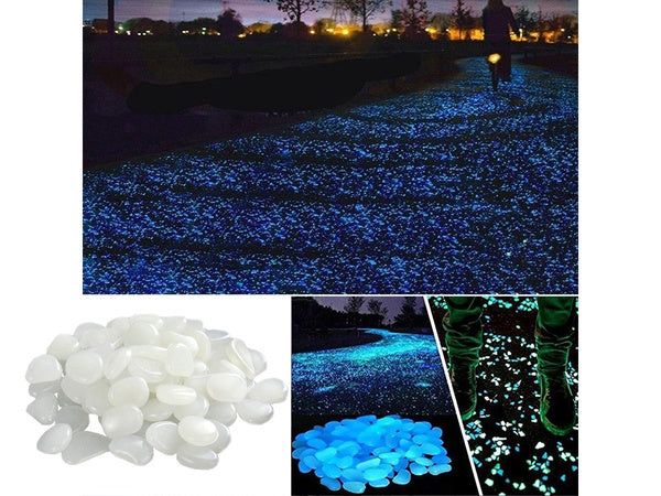 Fluorescentiniai šviesos akmenys 100 vnt.