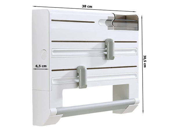 Sieninis popierinių rankšluosčių dozatorius 5in1