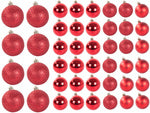 Kalėdų eglutės viršūnės 6/4/3 cm kit 100 vnt., Raudona, Szín, Piros