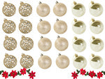 Kalėdų eglutės viršūnės 6/4/3 cm kit 100 vnt., Auksinis, Szín, Aranysárga